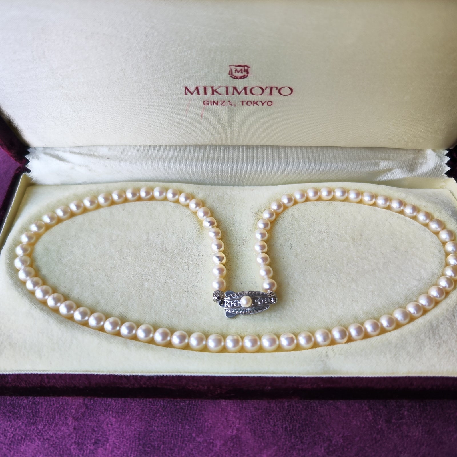 MIKIMOTO ミキモト 美品 パール4.5-4.9ミリ 二連 デザイン