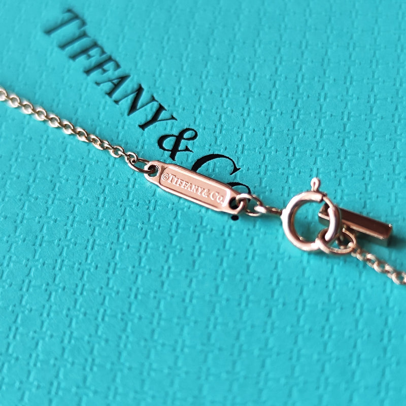 TIFFANY &Co ティファニー Tスマイル ミニ ネックレス 18金PG