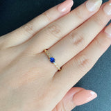 【コーンフラワー】天然サファイア 天然ダイヤモンド