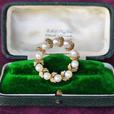 MIKIMOTO ミキモト リース型 ヴィンテージブローチ