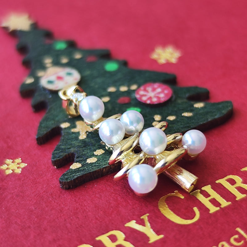 MIKIMOTO ミキモト クリスマスツリー ペンダントトップ