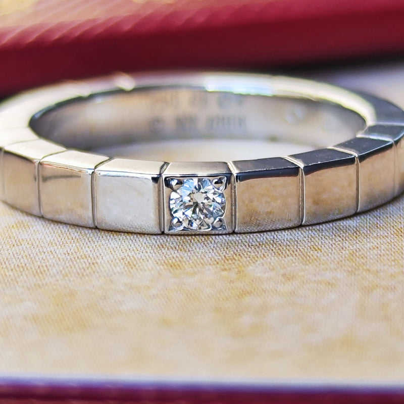 【廃盤 Cartier カルティエ】 ラニエール ダイヤモンド 18金WG 49