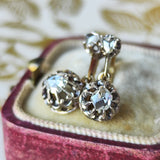 【フランスアンティーク】天然ダイヤモンド ピアス