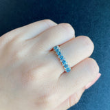 天然アクアマリン 天然ダイヤモンド リング