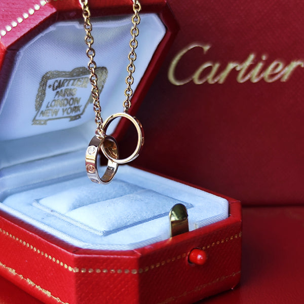 Cartier カルティエ ベビーラブ ネックレス 18金PG