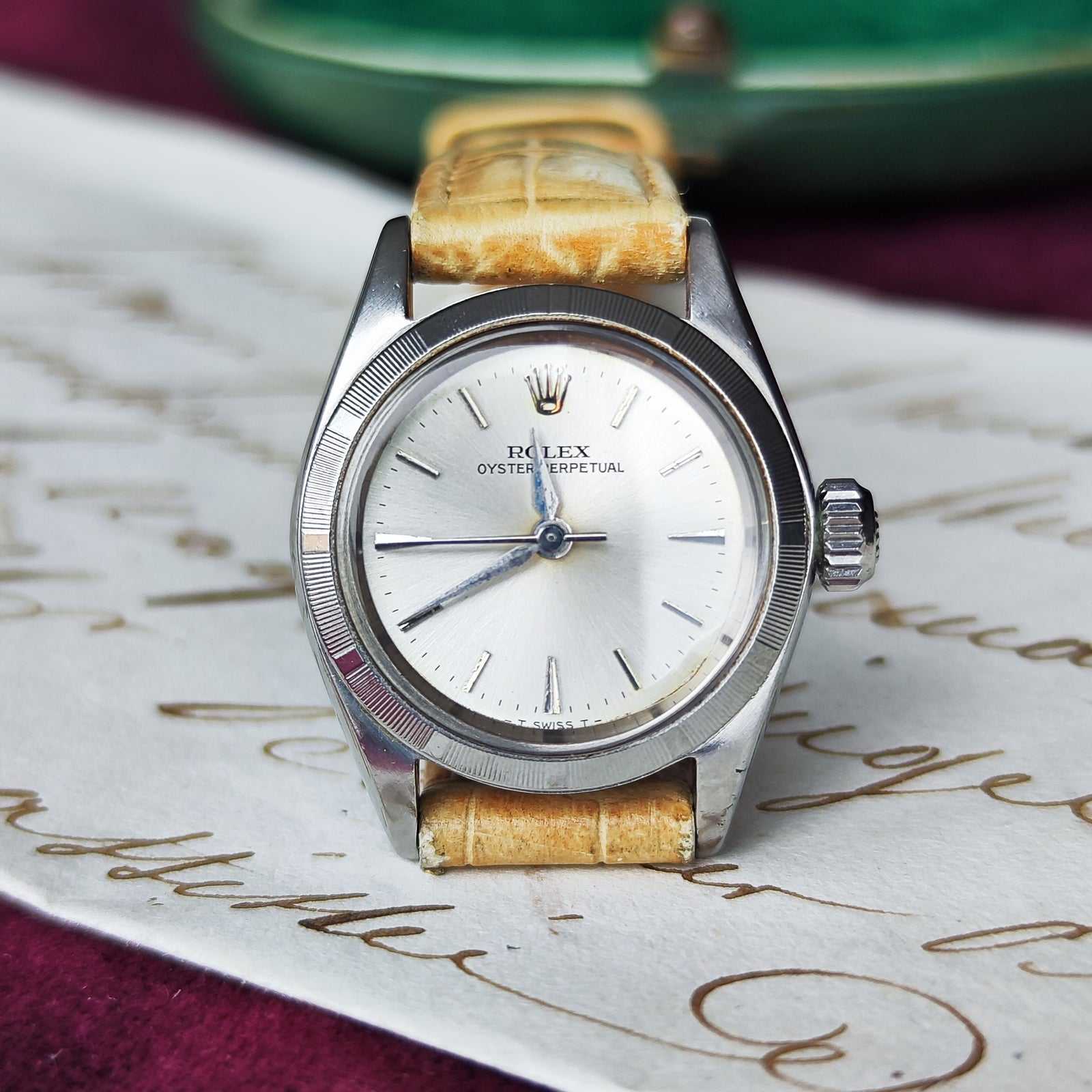 ROLEX オイスター パーペチュアル自動巻き時計 OH済み】ROLEX ロレックス オイスターパーペチュアル 自動巻き 腕時計