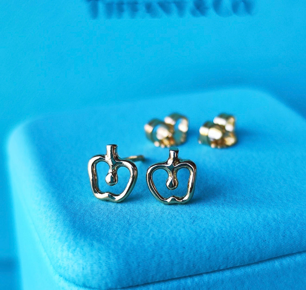 TIFFANY &Co ティファニー アップル ピアス 18金YG