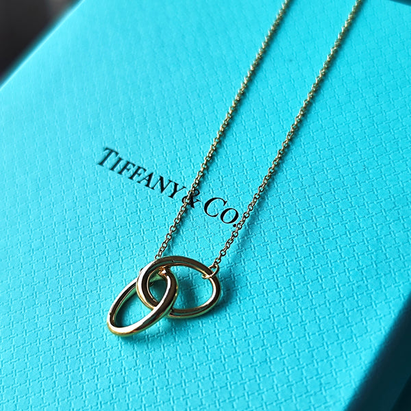 TIFFANY &Co ティファニー ダブルループネックレス 18金YG