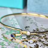 TIFFANY &Co ティファニー ダブルフック サファイア ダイヤモンド 18金YG