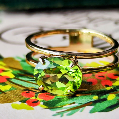 天然ペリドット 1.90ct 18金リング – Mico宝飾店