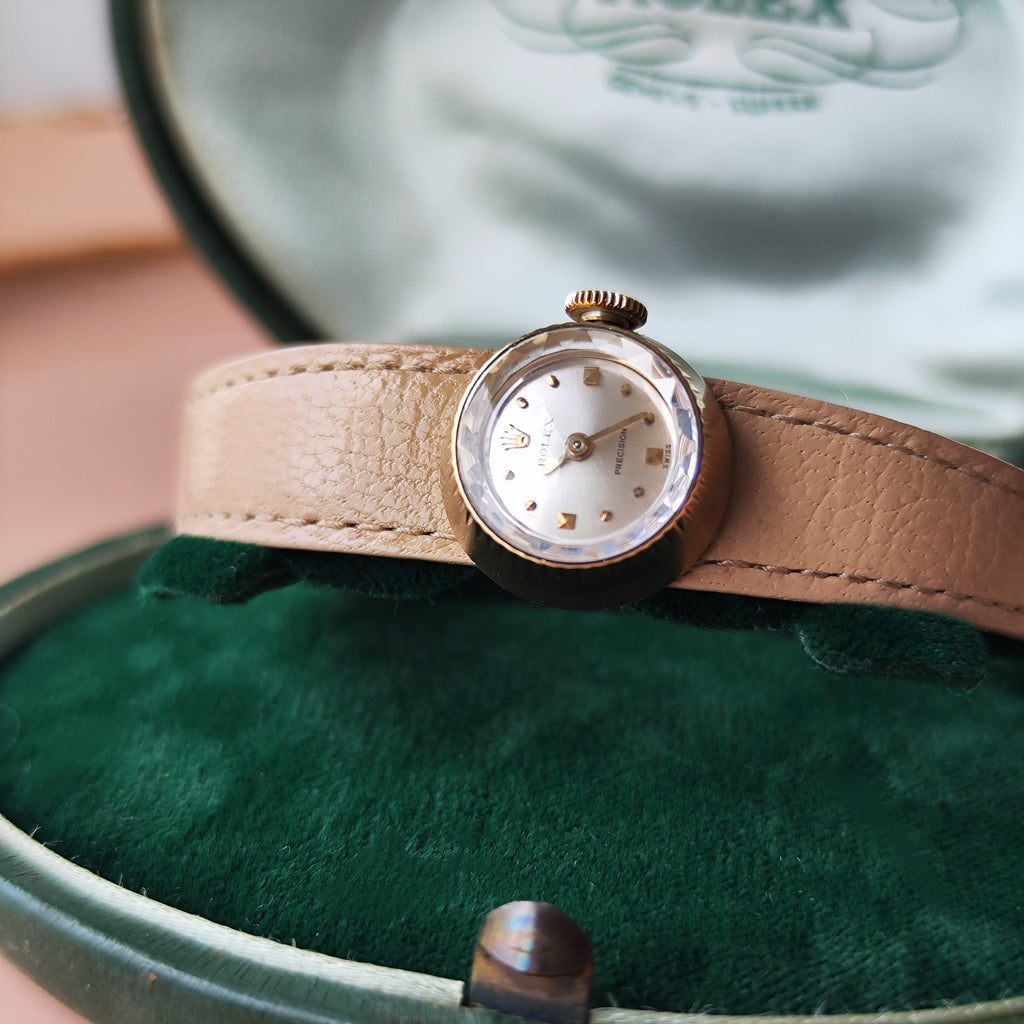 【ROLEX CHAMELEON】ロレックス カメレオン 18金無垢 手巻き腕時計 OH済み