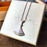 BVLGARI ブルガリ DIVAS' DREAM ディーヴァ ドリーム ピンクオパール ダイヤモンド ネックレス 18金PG