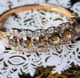 【お値下げ】ローズカット 天然ブラウンダイヤモンド 18金リング