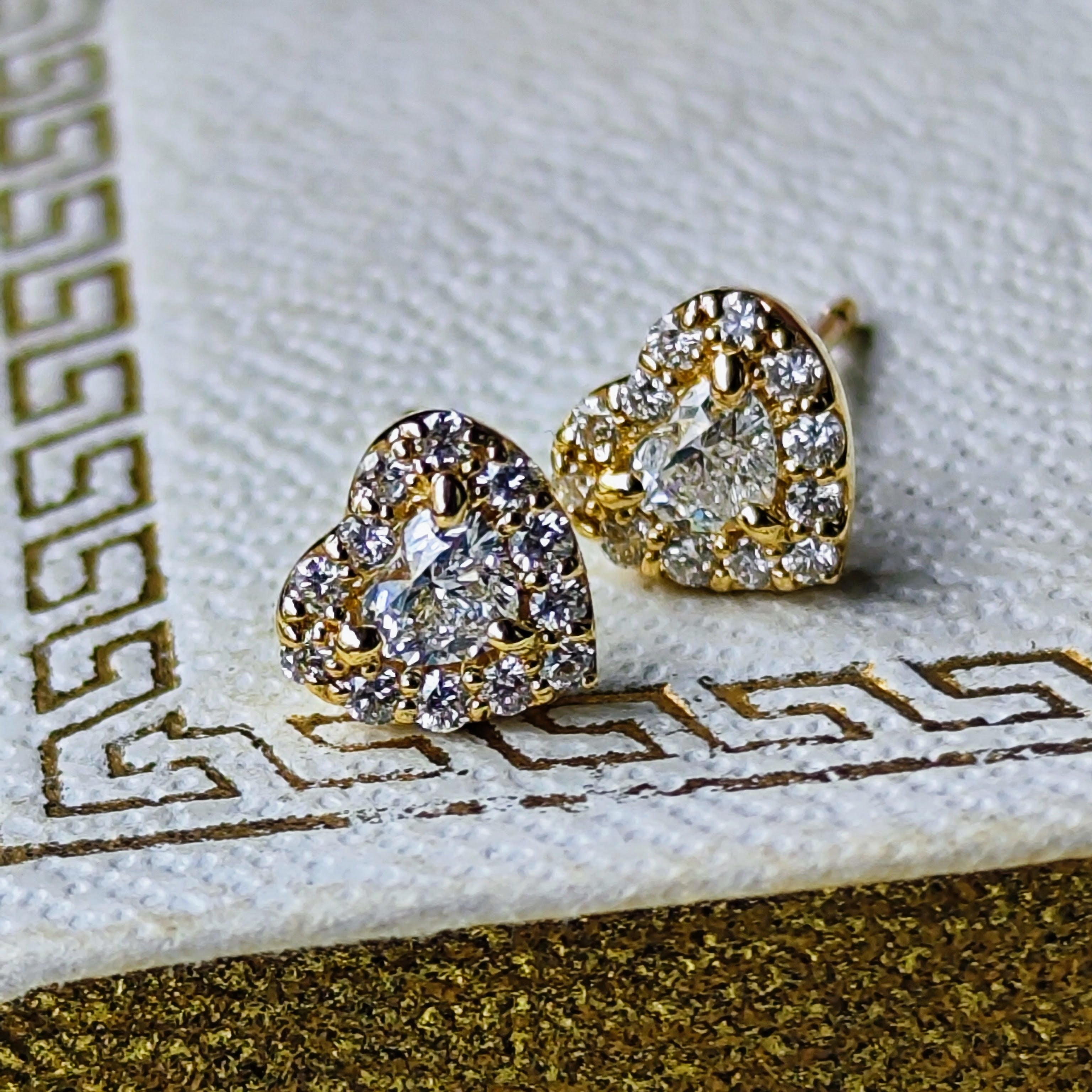 天然ダイヤモンド ハートシェイプ 18金ピアス – Mico宝飾店