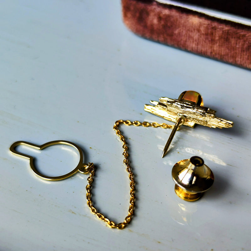 MIKIMOTO ミキモト ヴィンテージピンブローチ オパール