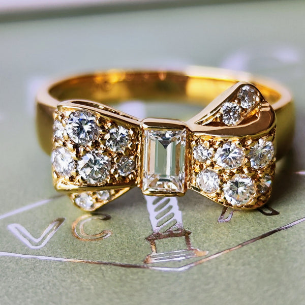 【Vintage Van Cleef & Arpels】ヴァンクリーフ&アーペル リボンリング