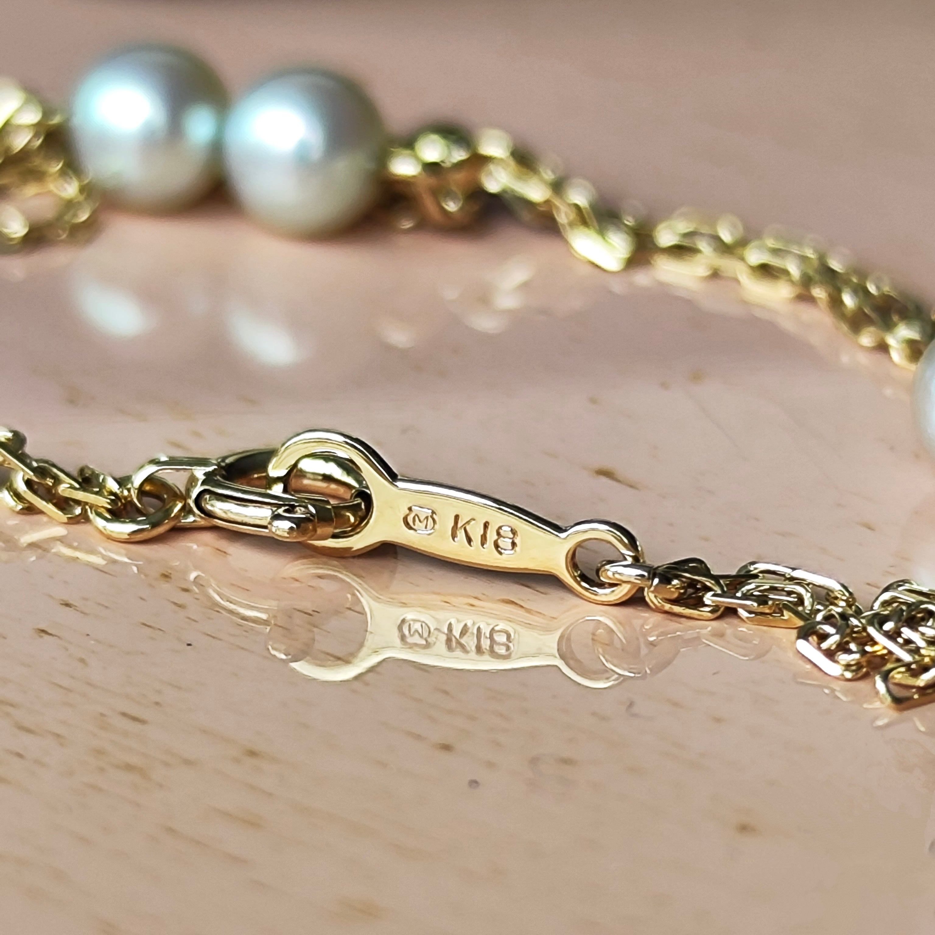 MIKIMOTO ミキモト あこや真珠 18金ブレスレット – Mico宝飾店 MIKIMOTO ミキモト あこや真珠 18金ブレスレット – Mico宝飾店
