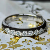 MIKIMOTO ミキモト 天然ダイヤモンド ハーフエタニティリング