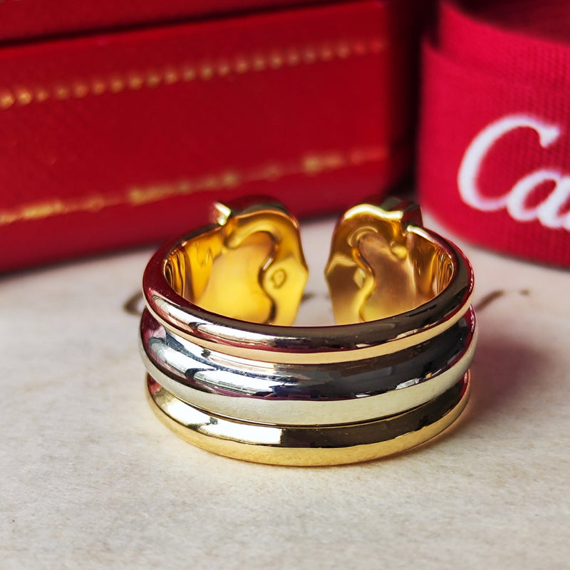 Cartier カルティエ 2C（デューブル・シー）18金 11号 リング