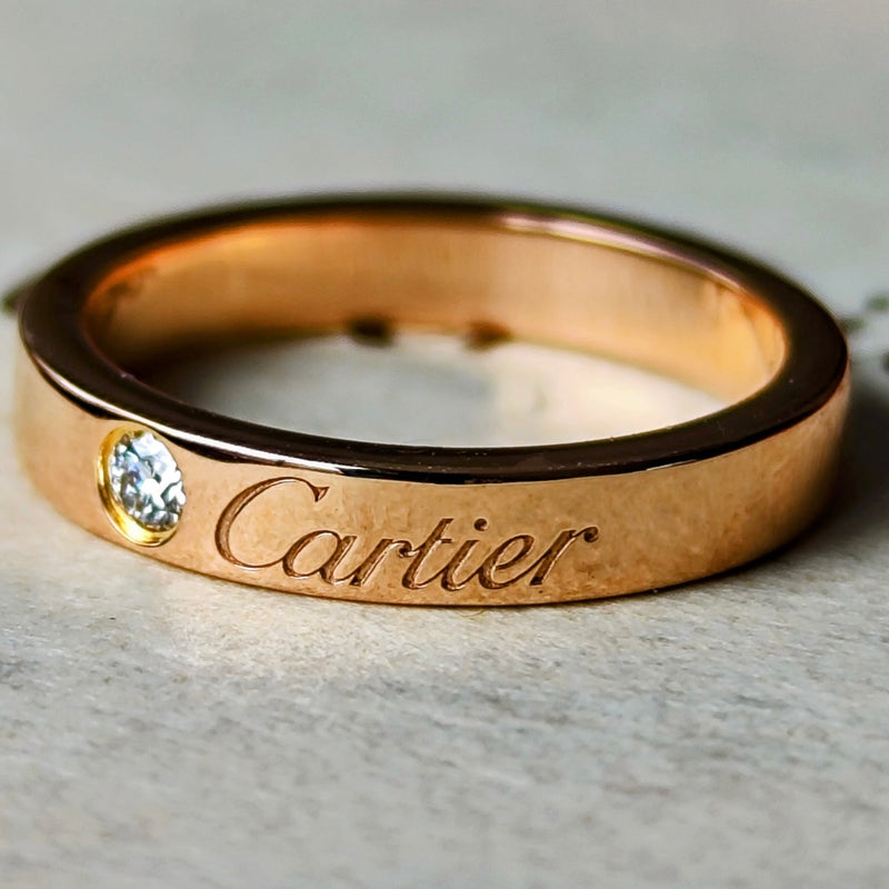 Cartier カルティエ Cドゥ ダイヤモンド 18金PG 7号 – Mico宝飾店