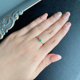 天然パライバトルマリン 天然ダイヤモンド リング