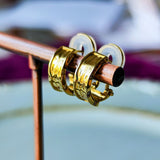 天然ダイヤモンド クリップピアス 18金