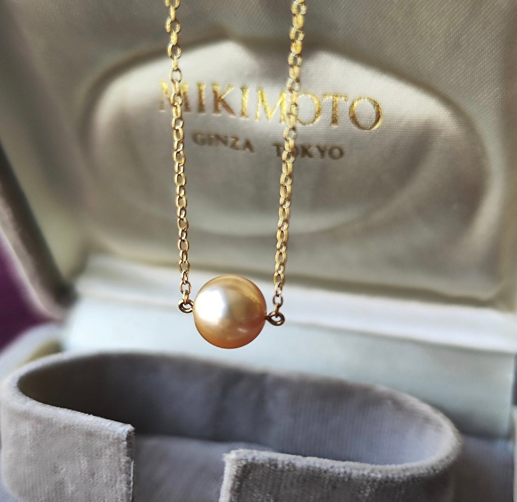 MIKIMOTO ミキモト ゴールデンパール ネックレス