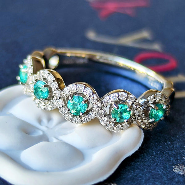 【お値下げ】天然パライバトルマリン 天然ダイヤモンド リング