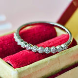 【ピンクダイヤ】天然ダイヤモンド ハーフエタニティリング