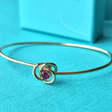 【オールドティファニー】TIFFANY &Co ティファニー 天然ルビー バングル