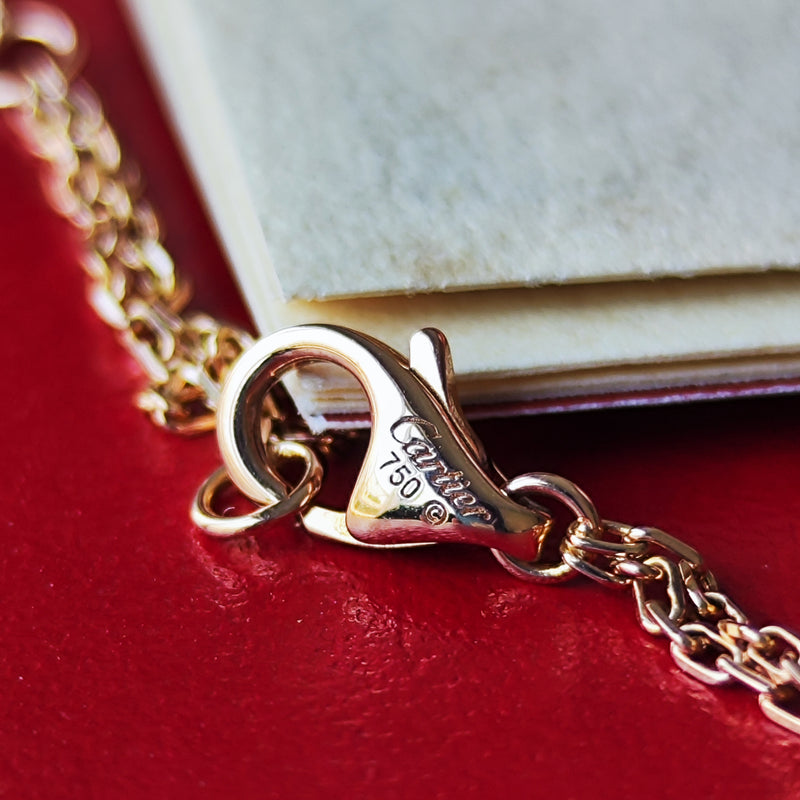 Cartier カルティエ ラブサークル ネックレス ダイヤモンド ピンクサファイア