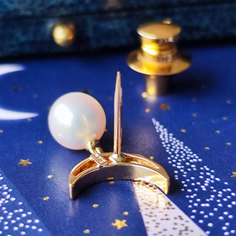 MIKIMOTO ミキモト あこや真珠 天然ダイヤモンド ブローチ