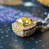 【イエローダイヤ】FANCY INTENSE YELLOW VS2 ネックレス