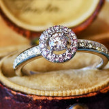 【ピンクダイヤ】TASAKI 田崎真珠 FANCY LIGHT PURPLISH PINK 18金WG リング