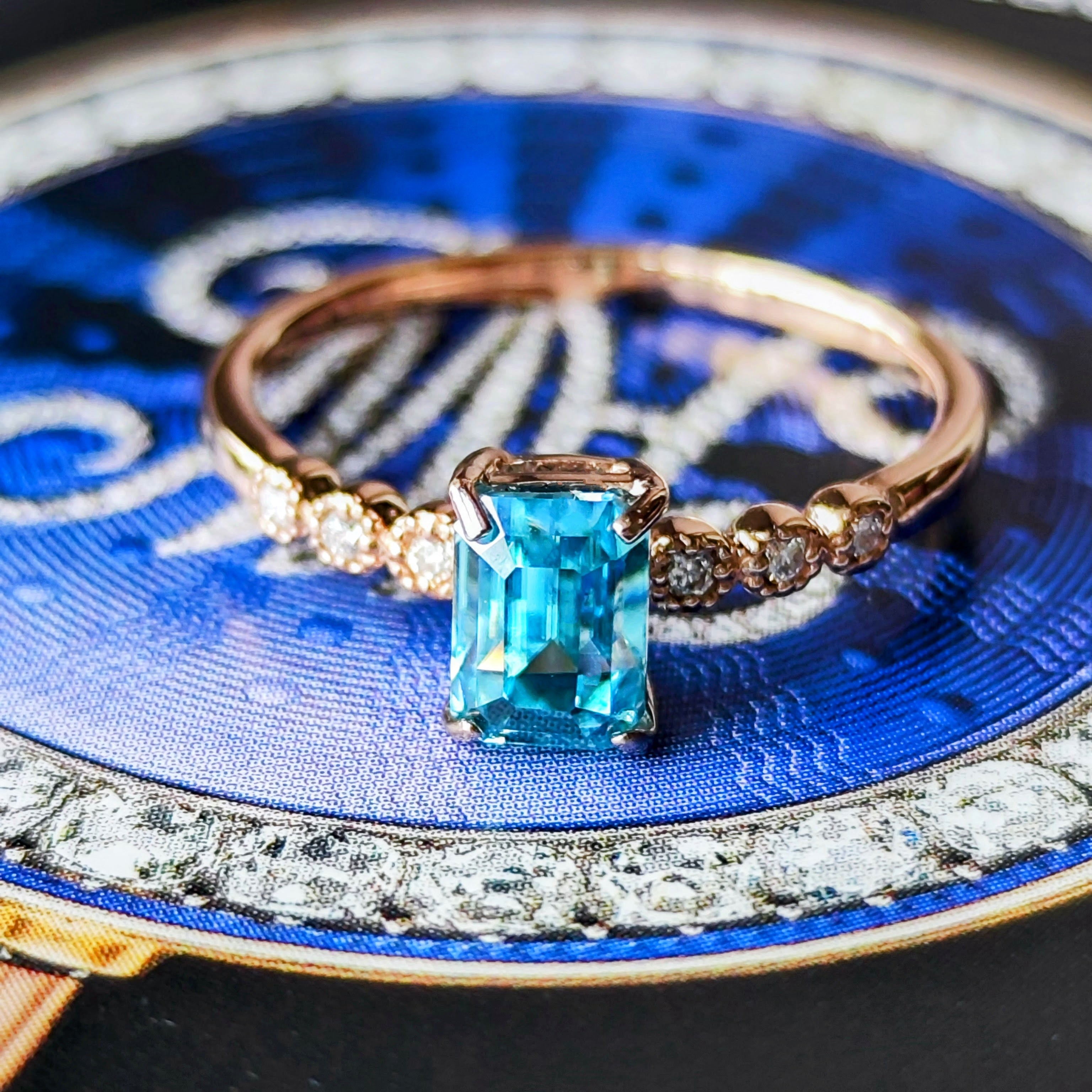 天然ジルコン 1.26ct 天然ダイヤモンド リング – Mico宝飾店