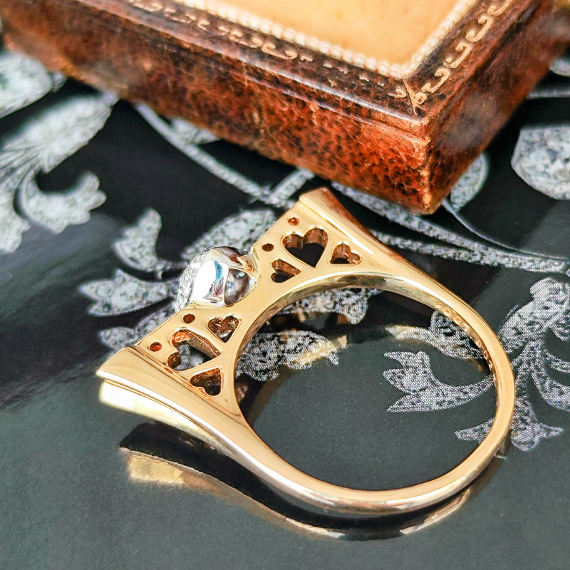 天然ルビー 天然ダイヤモンド 18金リング