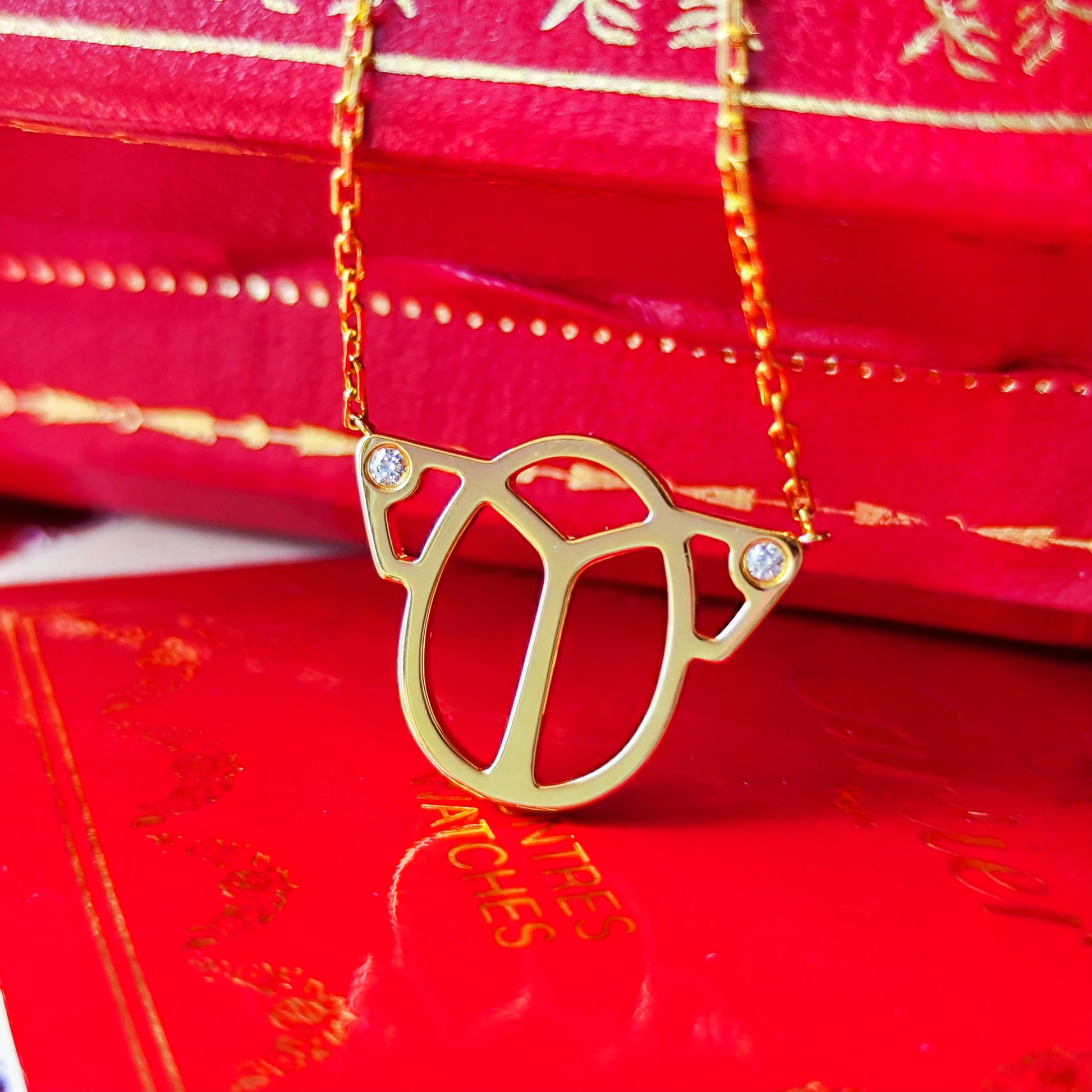 Cartier カルティエ スカラベ ダイヤモンド ネックレス 18金YG