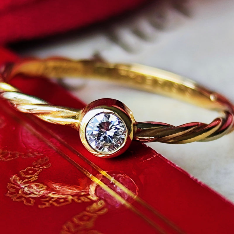 Cartier カルティエ スリーカラーツイストリング