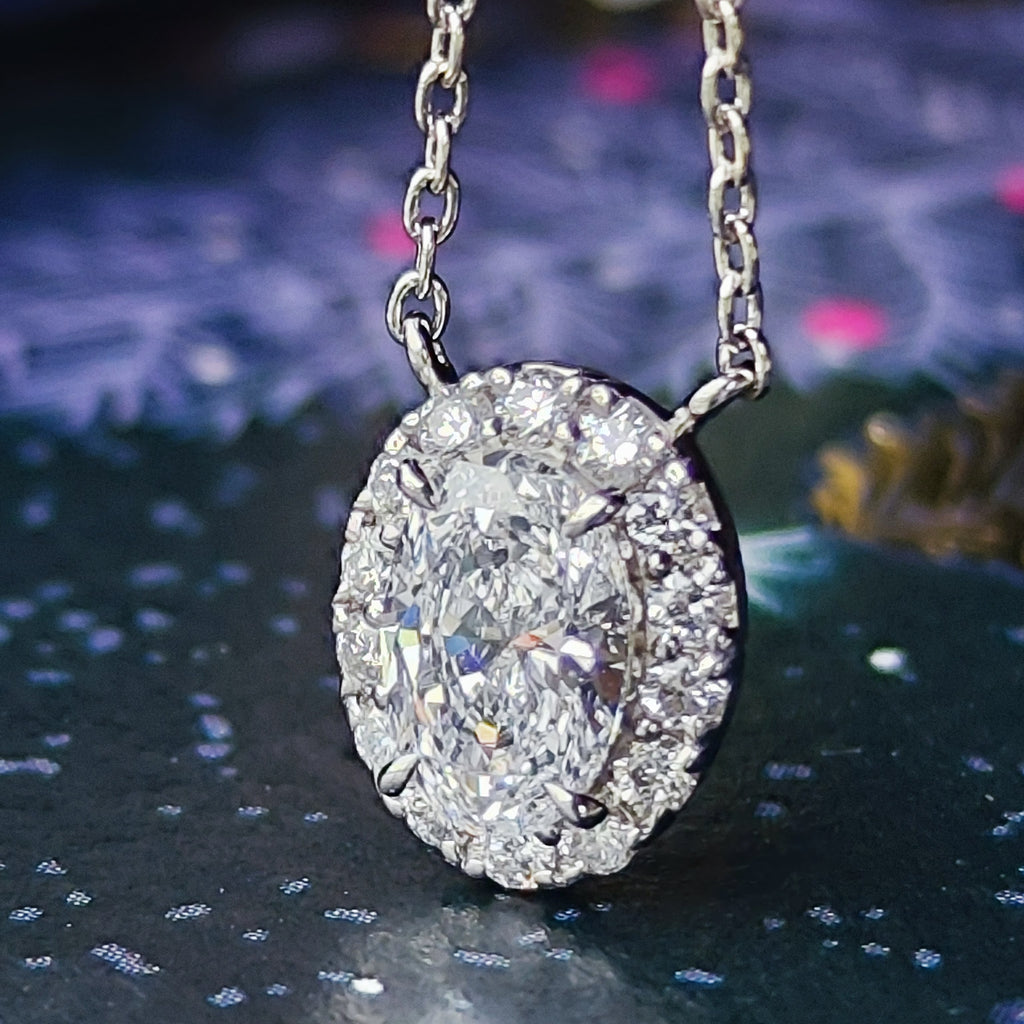 【インターナリーフローレス】天然ダイヤモンド 0.52ct Dカラー ネックレス