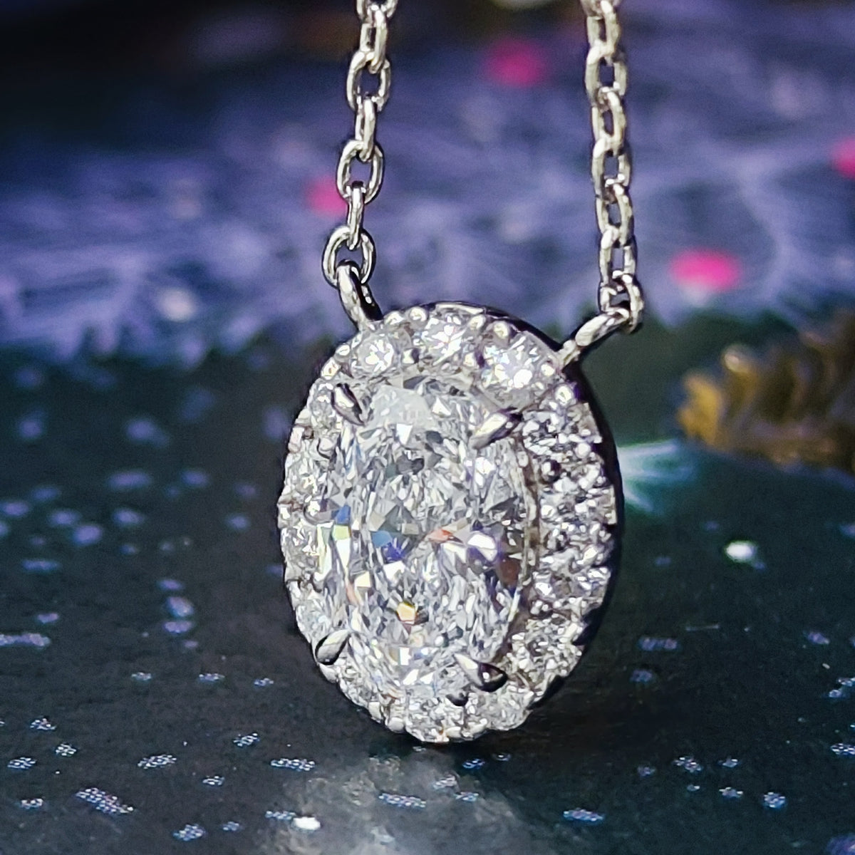 【インターナリーフローレス】天然ダイヤモンド 0.52ct Dカラー ネックレス