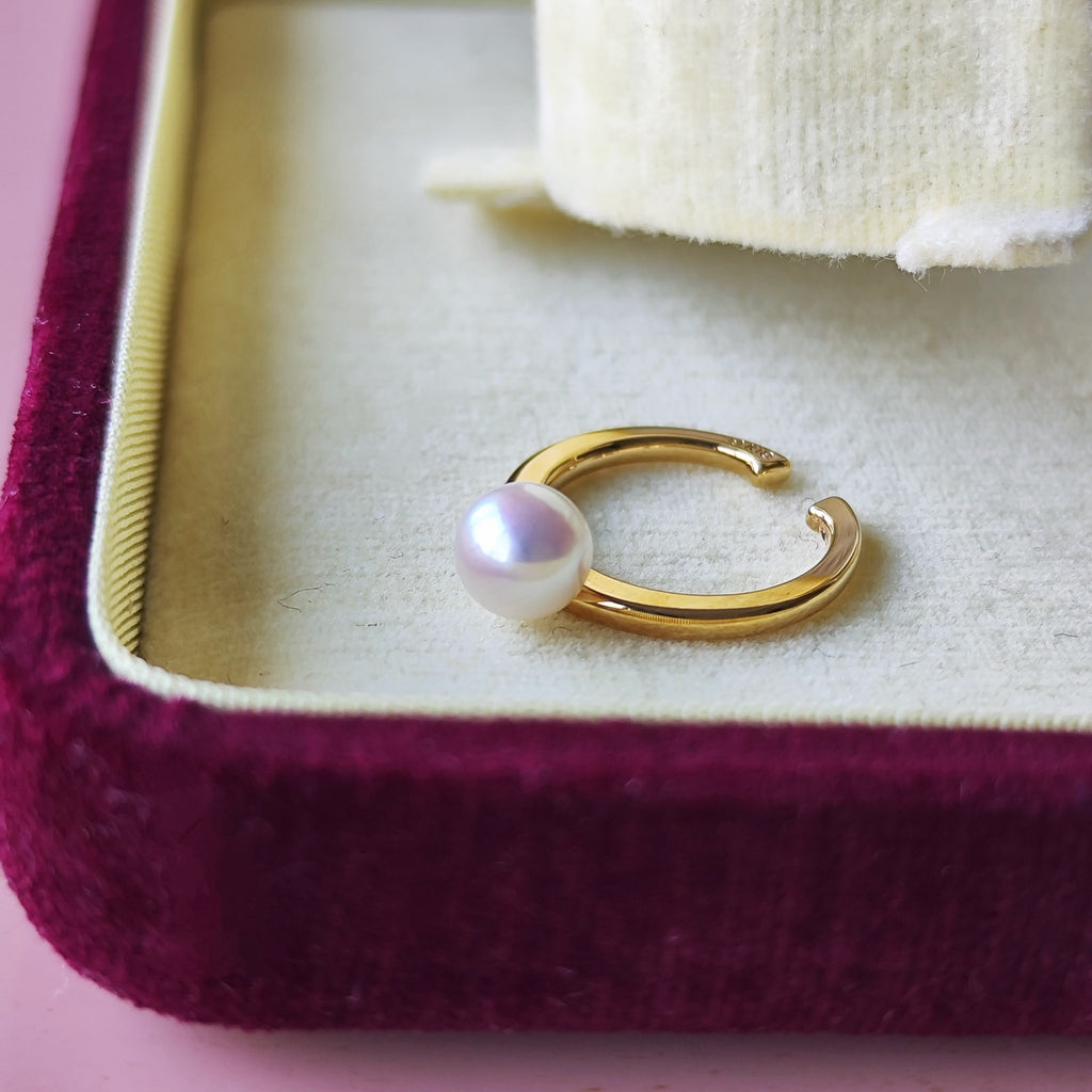 【お値下げ】MIKIMOTO ミキモト あこや真珠 18金 イヤーカフ