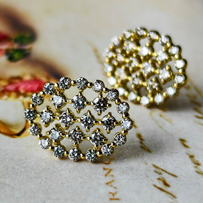 天然ダイヤモンド 18金ピアス – Mico宝飾店 