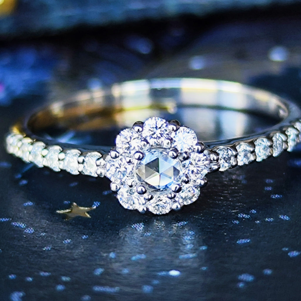 ローズカット】天然ダイヤモンド プラチナリング – Mico宝飾店