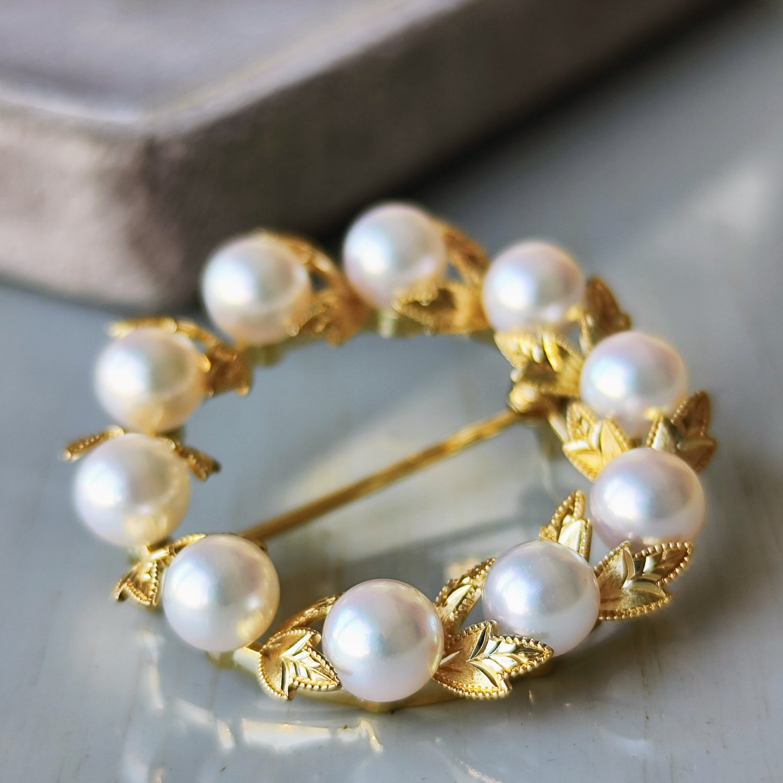 MIKIMOTO ミキモト あこや真珠 幸福の木 ブローチ 楽天市場】ミキモト アコヤパール 幸福の木 真珠 ブローチ K18