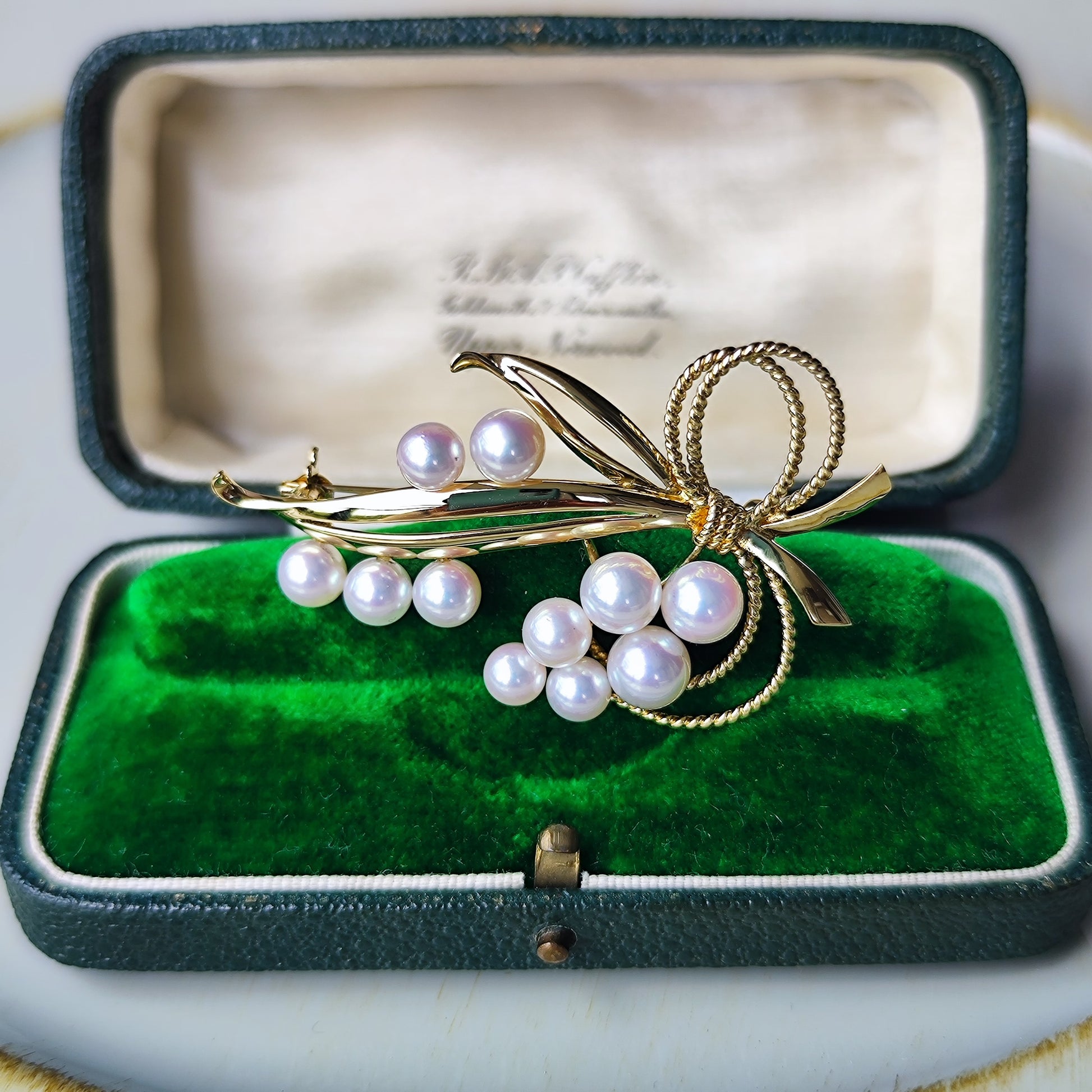 MIKIMOTO ミキモト あこや真珠 18金 ブローチ