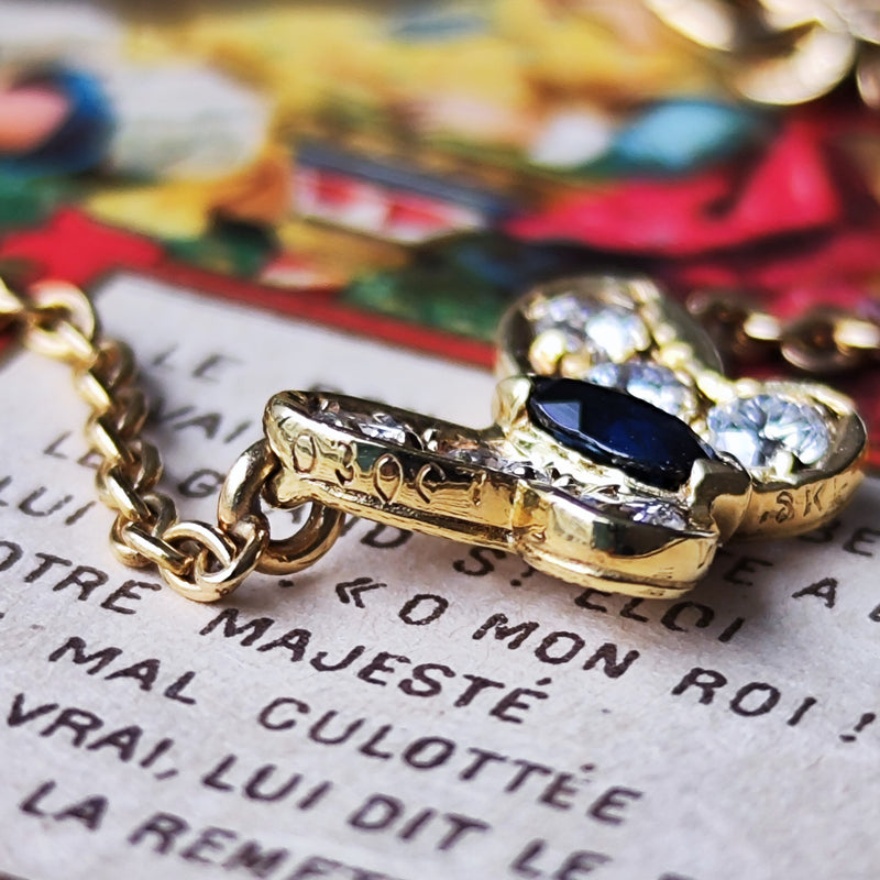 Van Cleef & Arpels ヴァンクリーフ&アーペル パピヨン ネックレス ダイヤモンド サファイア