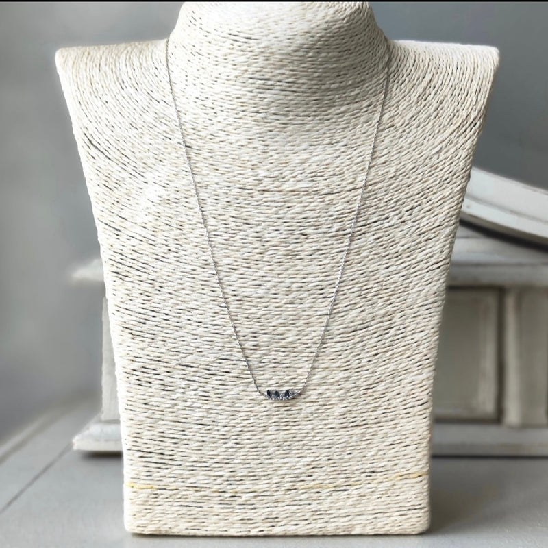 【初期の頃のルース】天然グランディディエライト 天然ダイヤモンド ネックレス