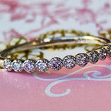 【ピンクダイヤ】天然ダイヤモンド ハーフエタニティリング