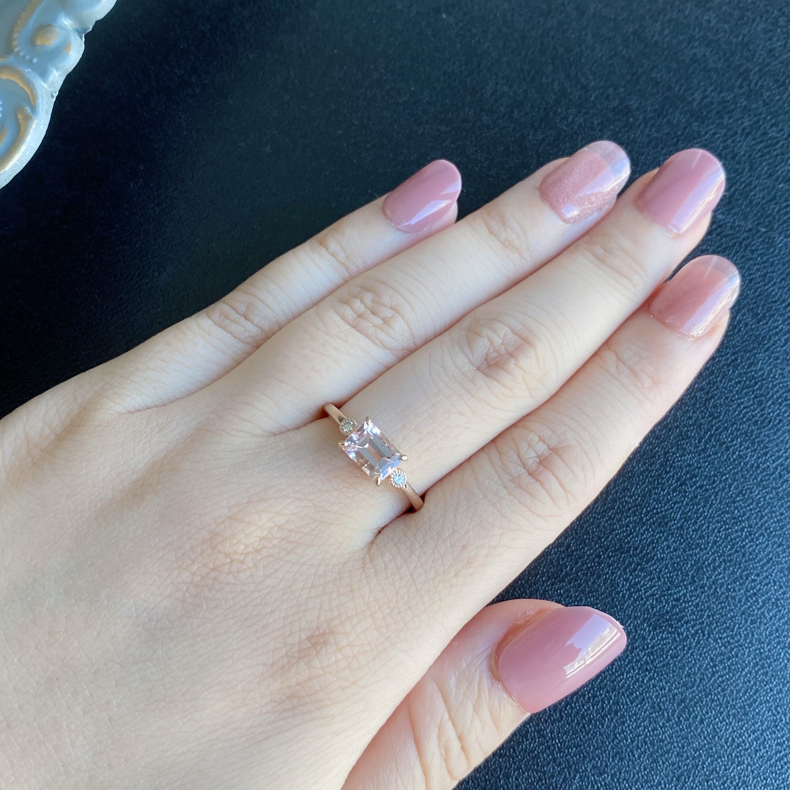 【新品】K10 リング 天然モルガナイト 天然ダイヤモンド 15号 天然モルガナイト 天然ダイヤモンド リング – Mico宝飾店