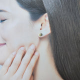 天然ダイヤモンド マーキスカット 18金ピアス